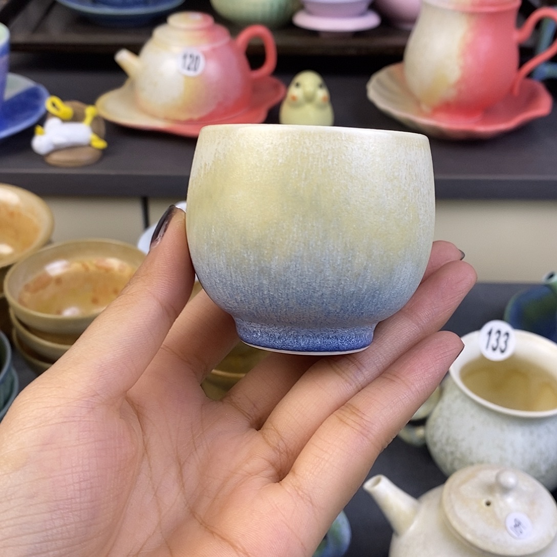 景德镇高温颜色釉茶杯