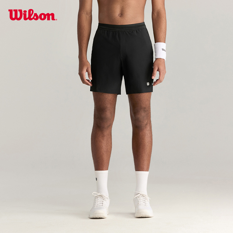 Wilson威尔胜官方流光风男士TOURNAMENT网球梭织短裤WM00299