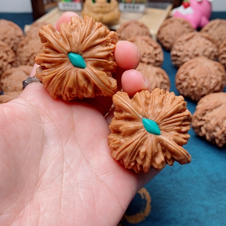 文玩核桃把件四座楼47