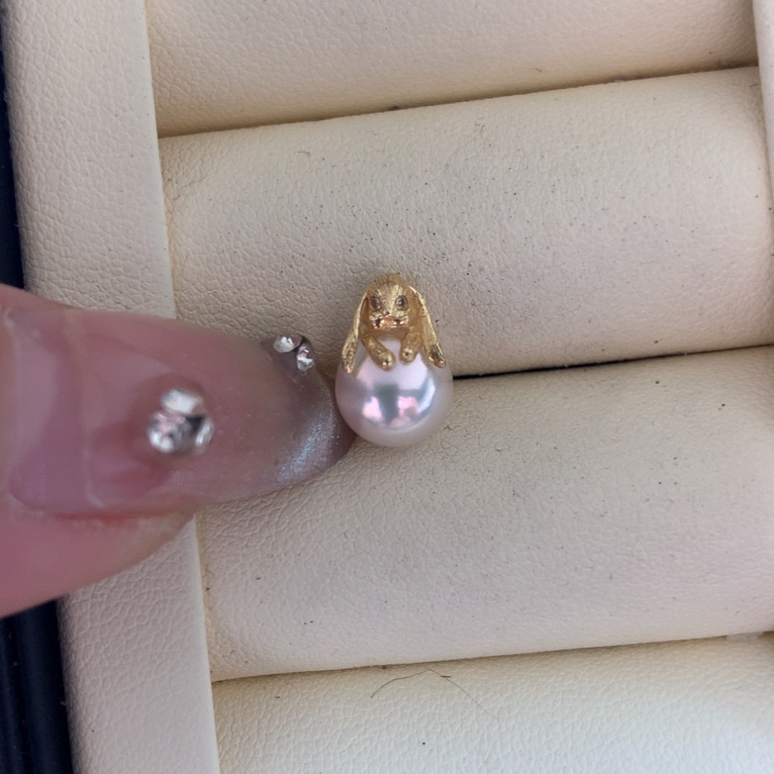 海水珍珠颈饰18K金镶嵌