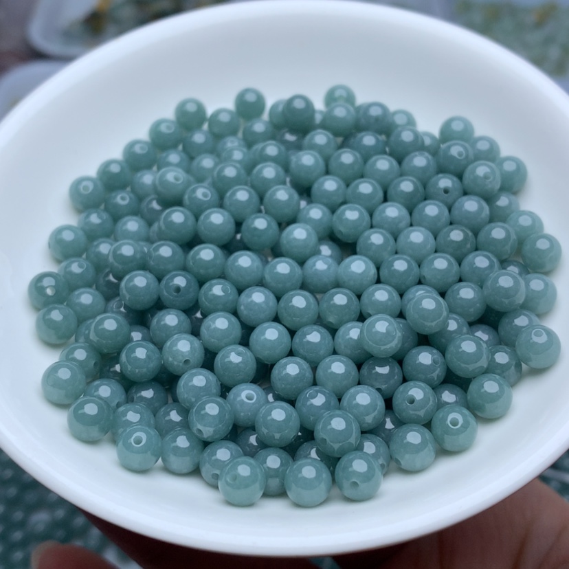 【闪购商品】翡翠手链未镶嵌卡6冰蓝水50颗