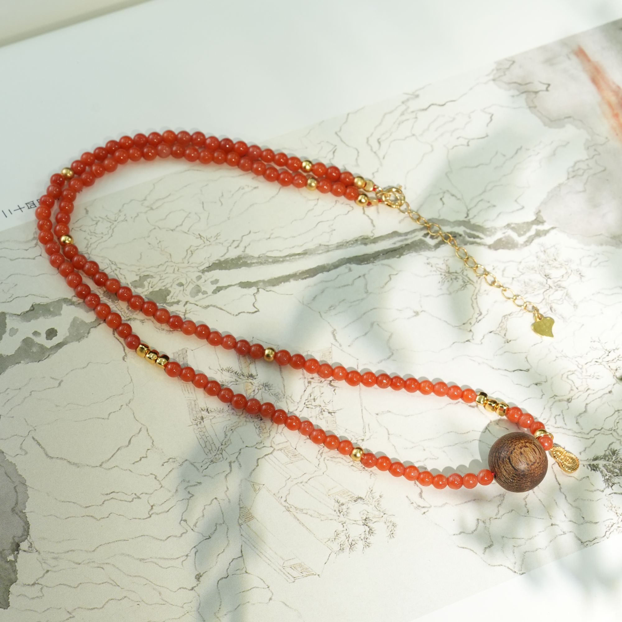 沉香奇楠圆珠项链 二 L240745