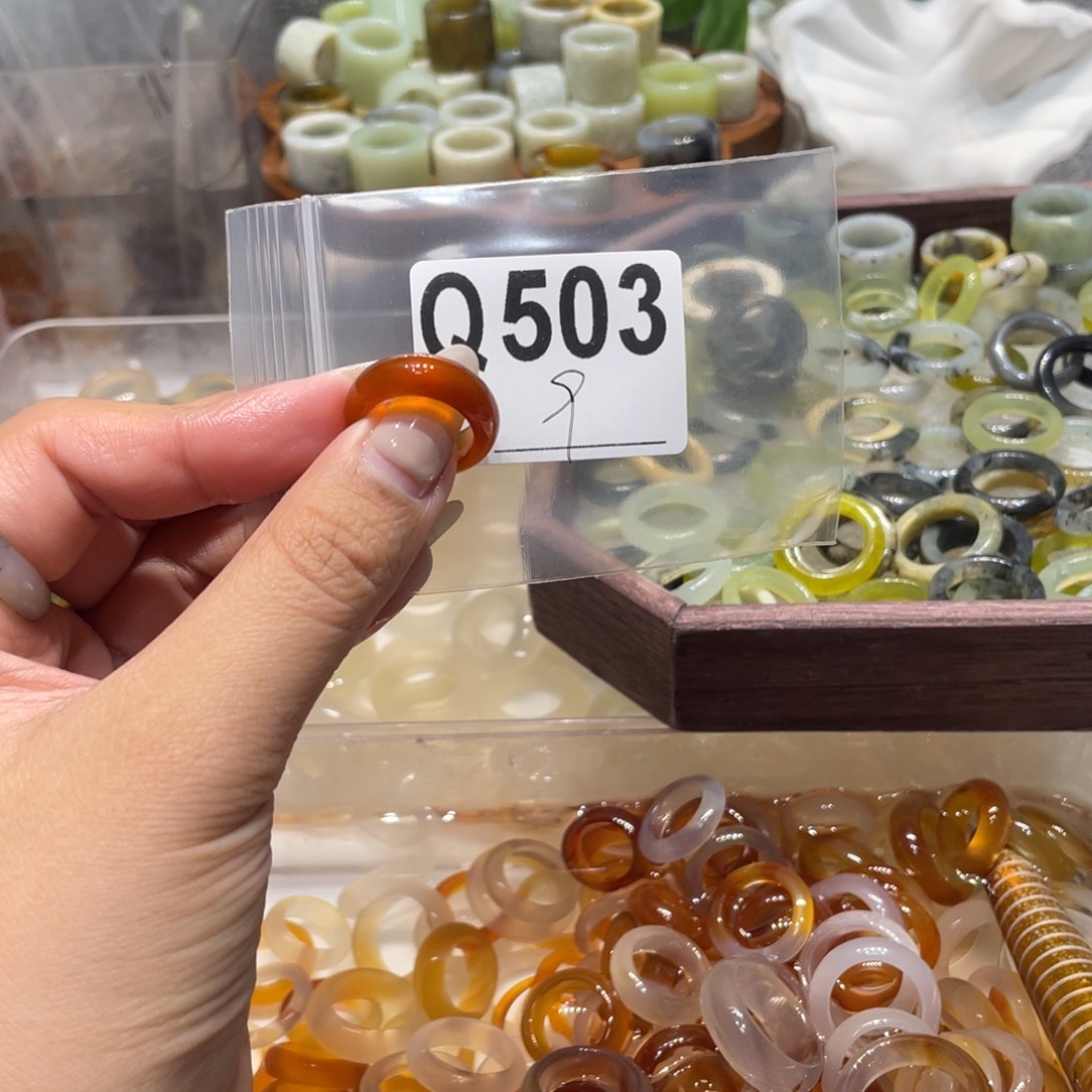 玛瑙/玉髓未镶嵌戒指503