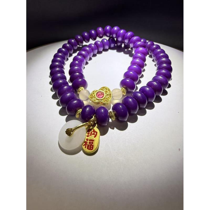 DP1123-紫色算盘珠菩提双圈