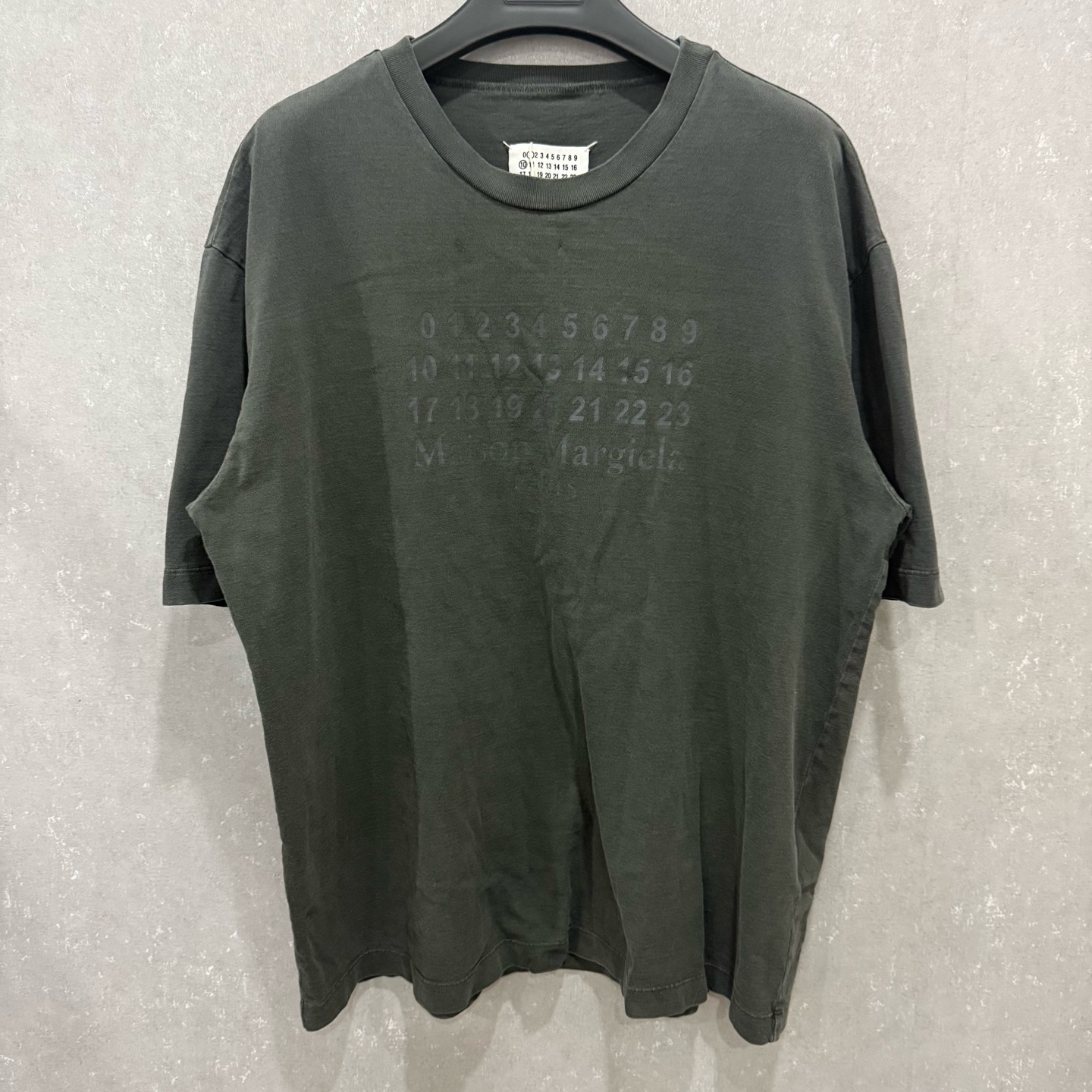 99新 Maison Margiela/梅森马吉拉 日历字母贴布短袖S码/007353
