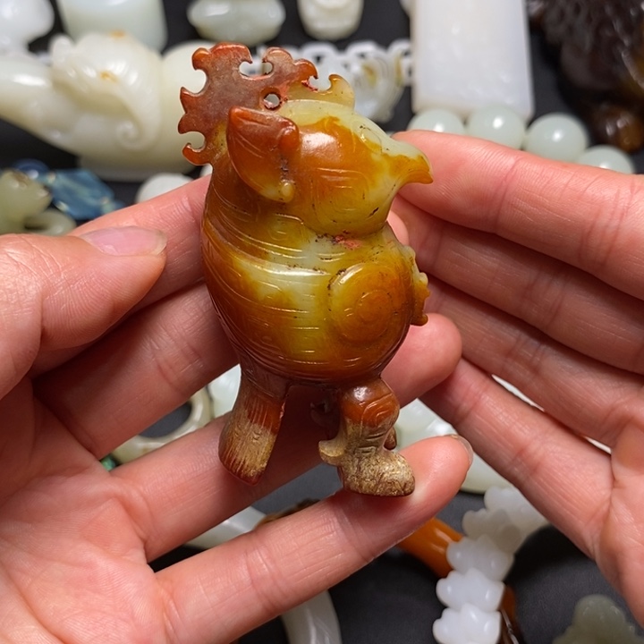 洛***辉和田玉未镶嵌把件