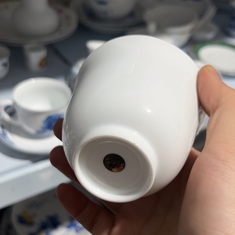 陶瓷手工高岭土大球泥杯一个