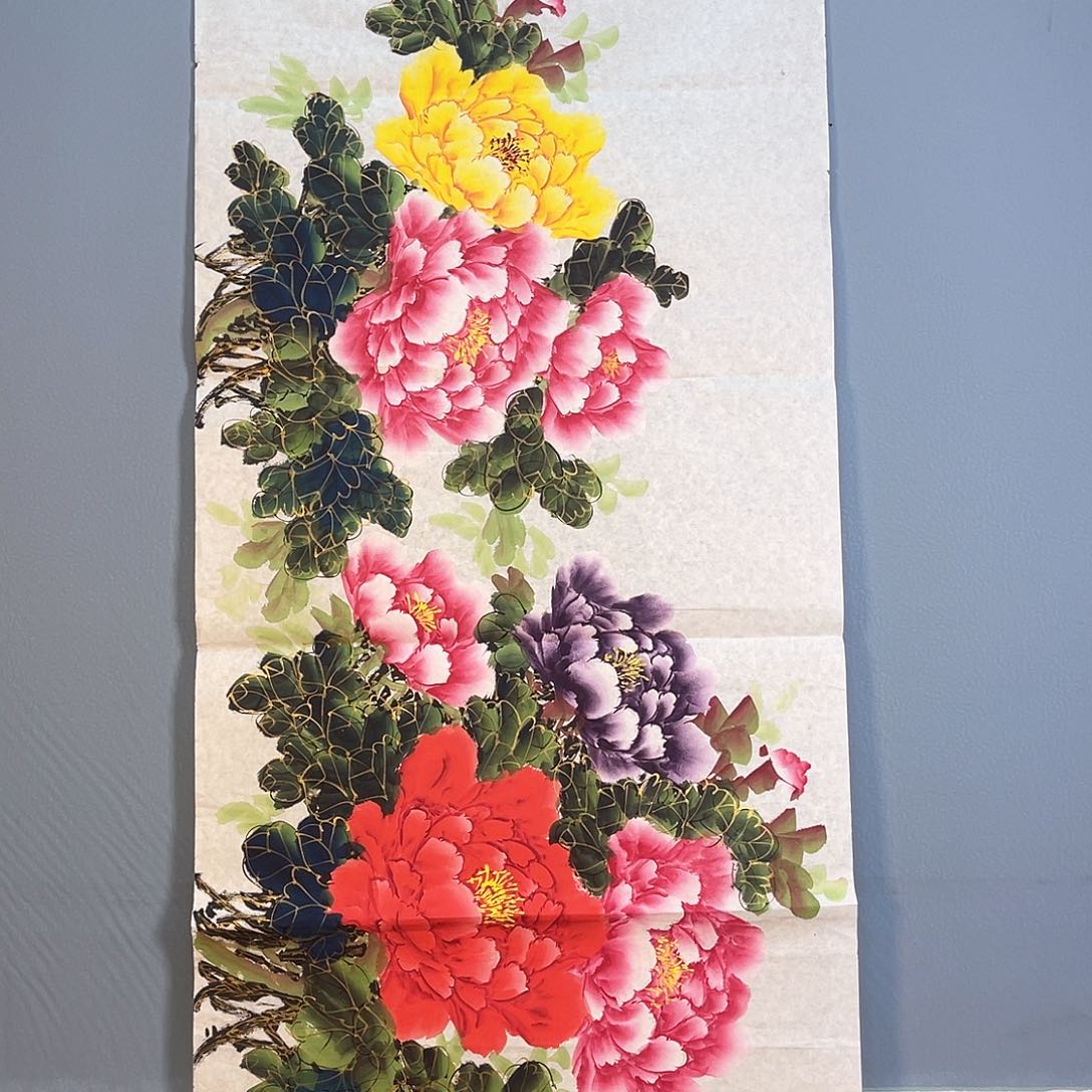 国画159 花开富贵花盛开时是