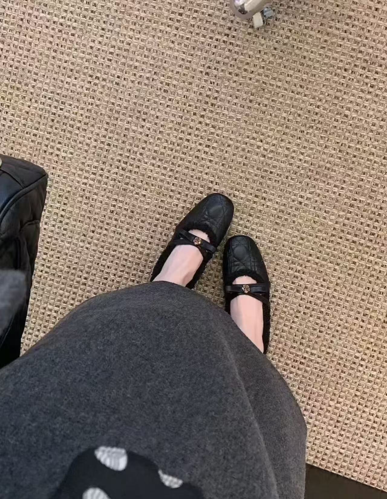 【运费补贴】内增高配裙子保暖加绒玛丽珍鞋女鞋冬棉鞋法式小香风