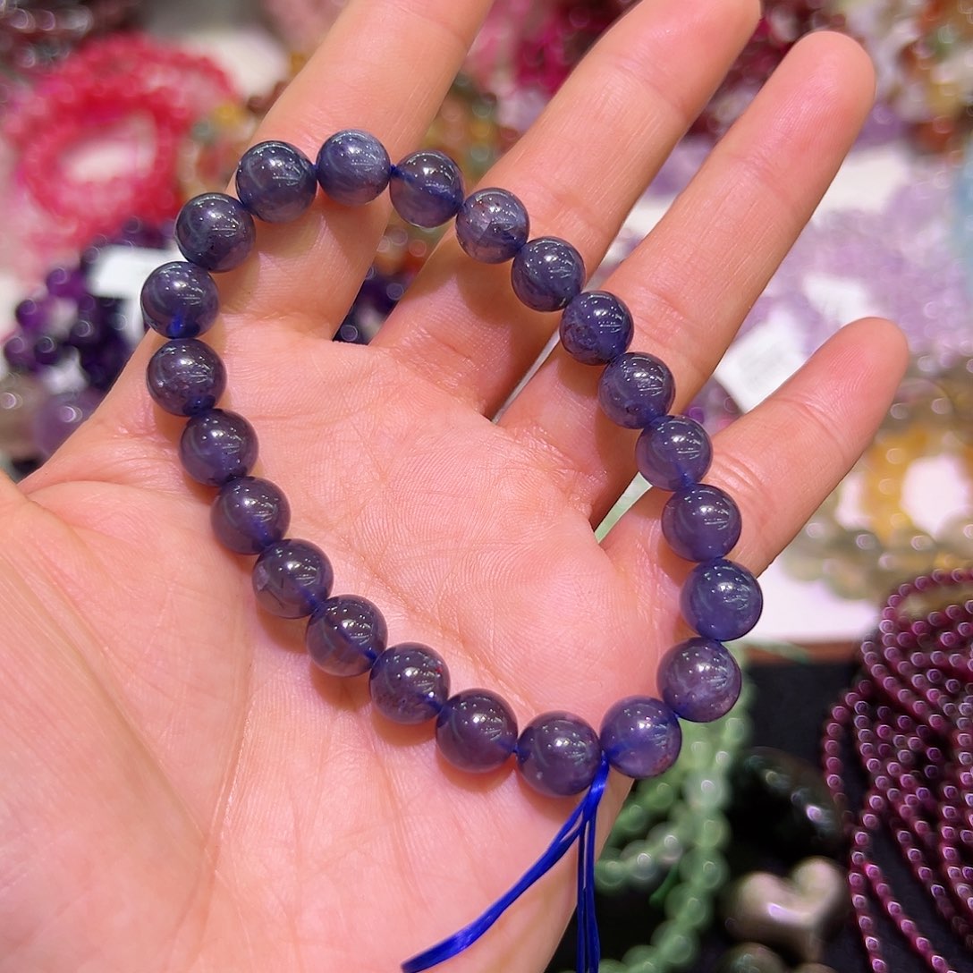 堇青石手串未镶嵌8mm➕