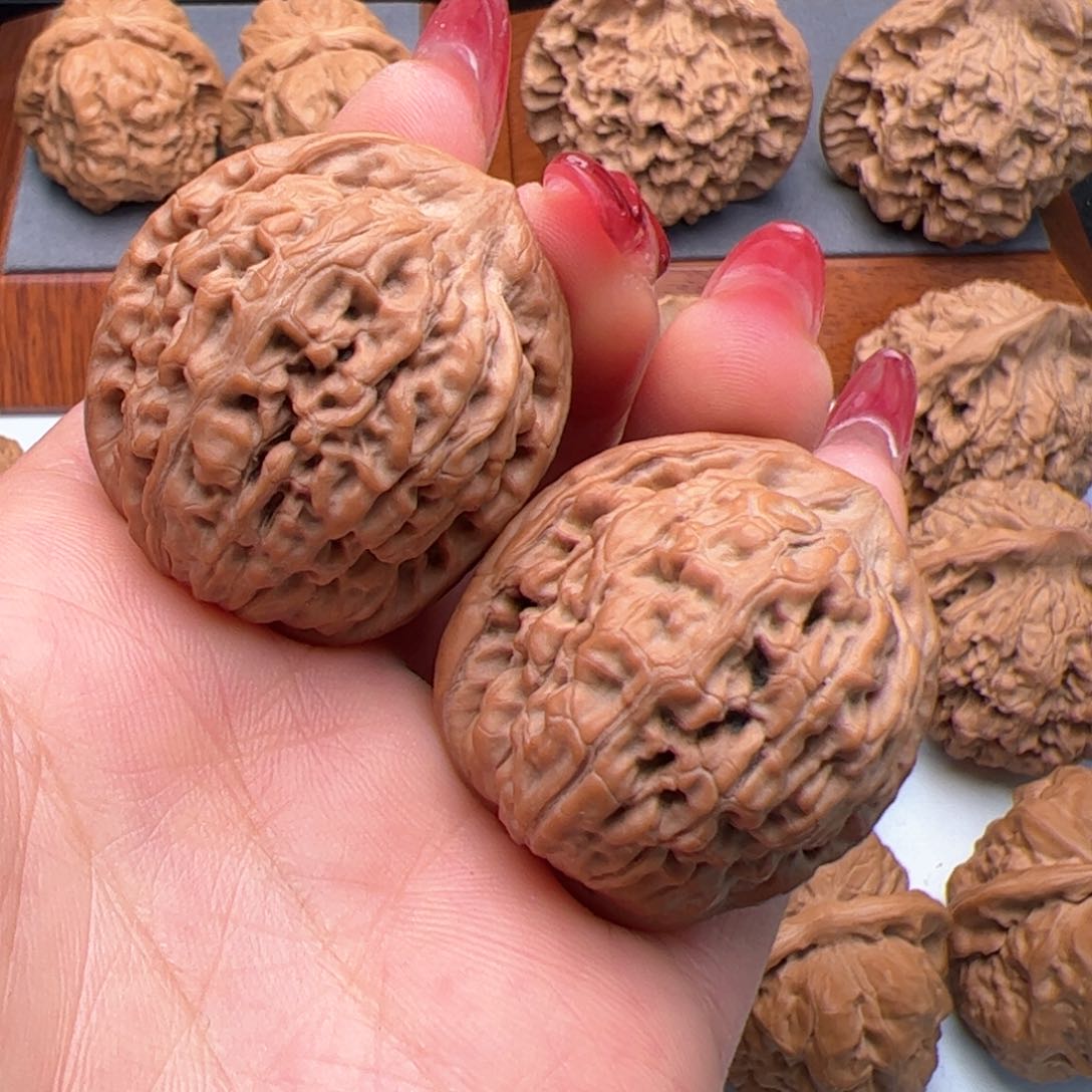 文玩核桃把件莲花34