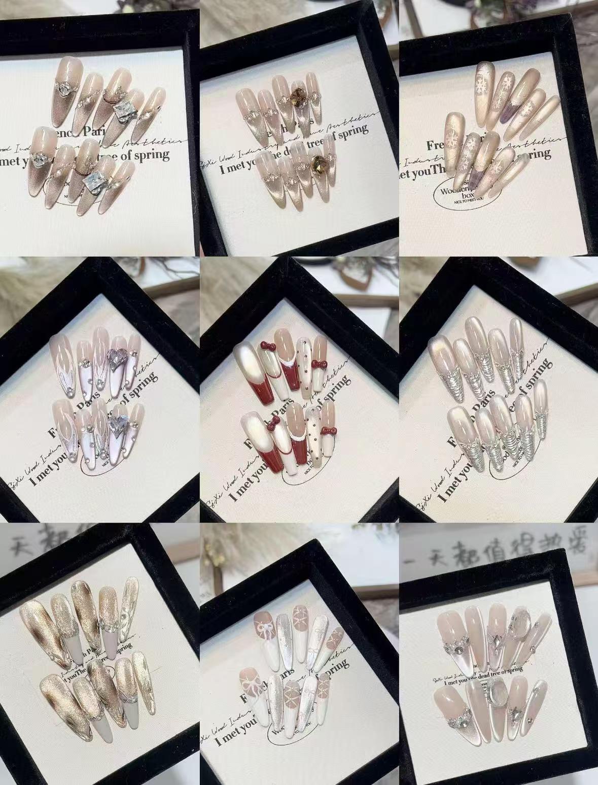 【对对碰】手工穿戴甲直播间气质轻奢风