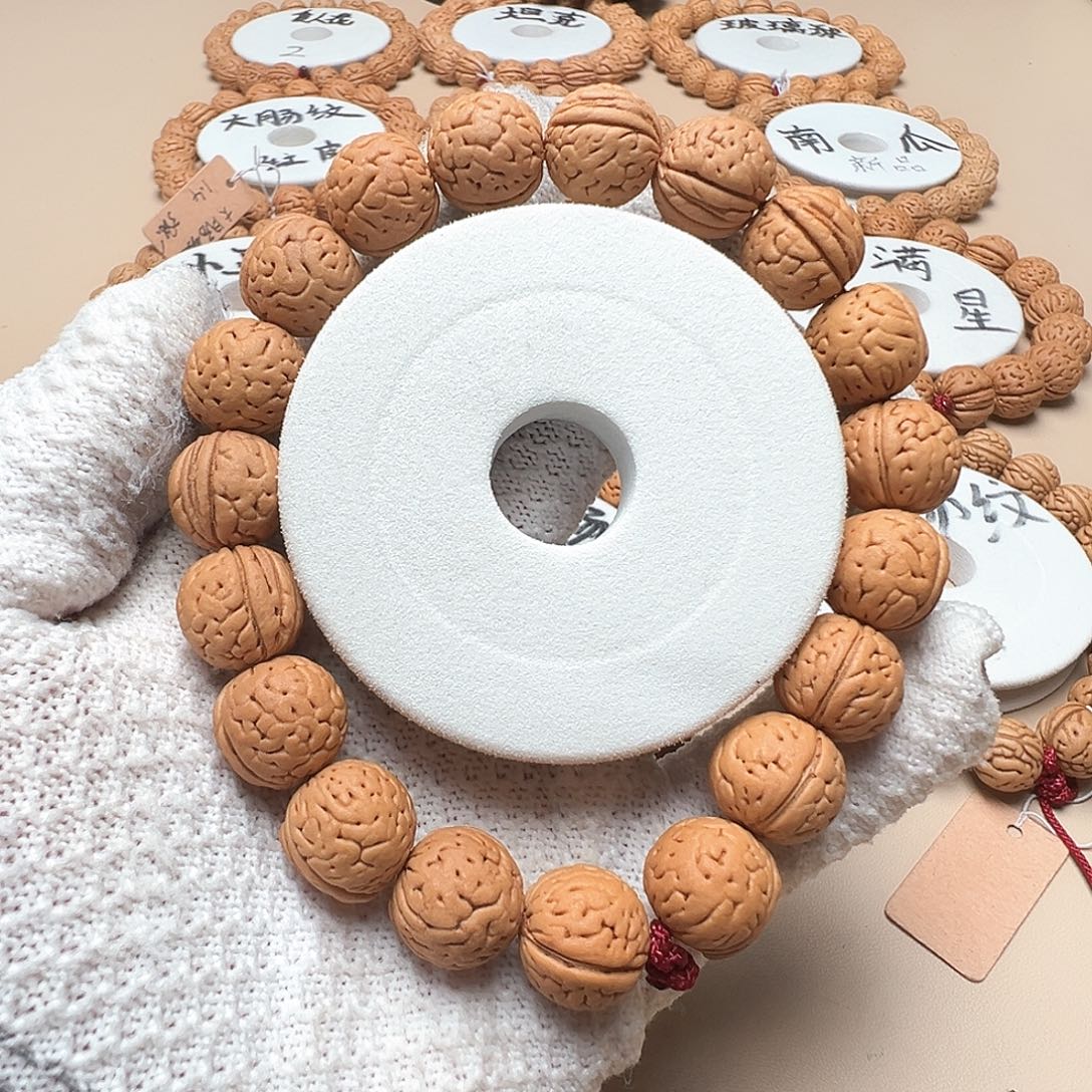 手串桃核1.4小脑纹