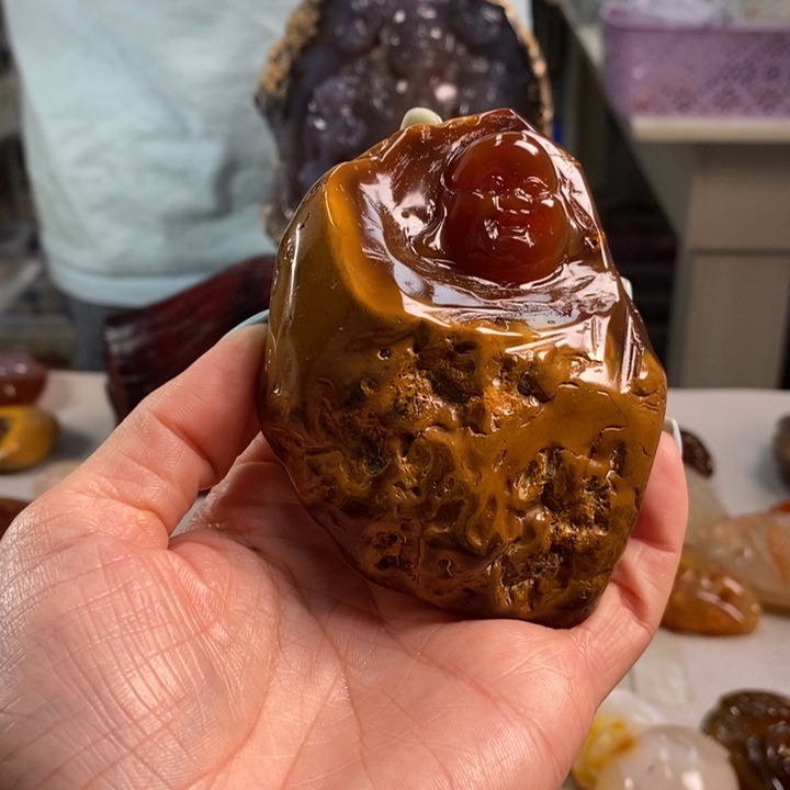 玛瑙/玉髓未镶嵌吊坠(不含链)