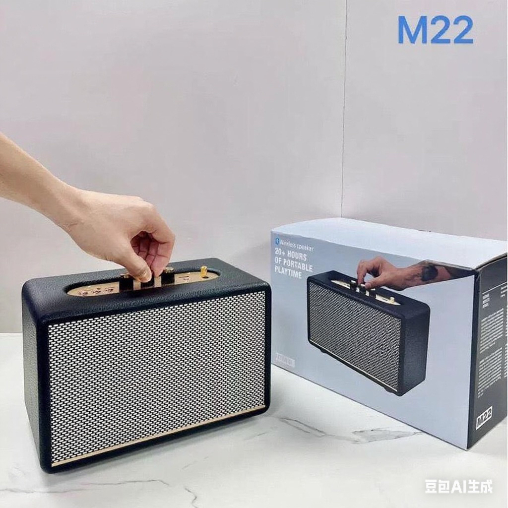 孔雀Ｍ22按键便携可充电蓝牙音箱便携式充电通用蓝牙音响无线