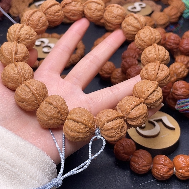 壳***)把件文玩核桃粗筋原皮一道筋