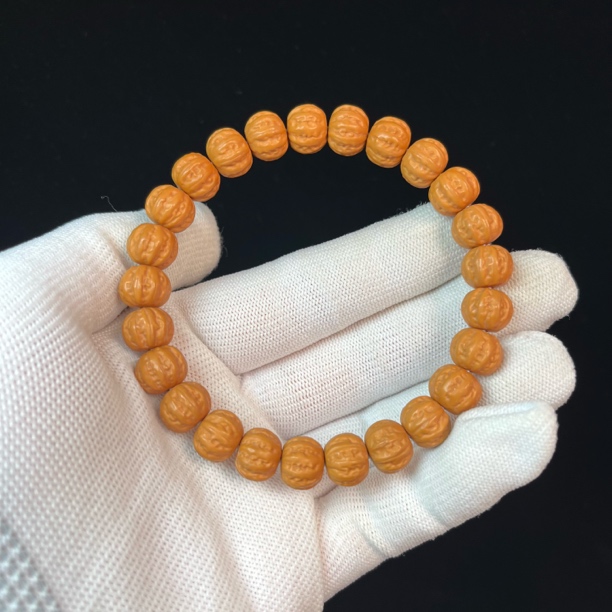 【精工猴头】10➕小京八棱精工精雕原皮原色（全品）黄