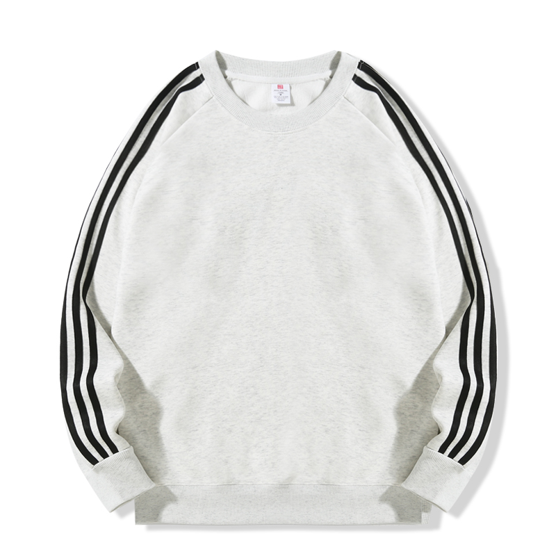 长袖运动户外休闲情侣简约加绒奥粒绒圆领卫衣