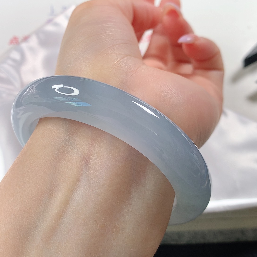 未镶嵌手镯翡翠 正圈①④③⭐⭐⭐⭐⭐蓝紫强烈推荐