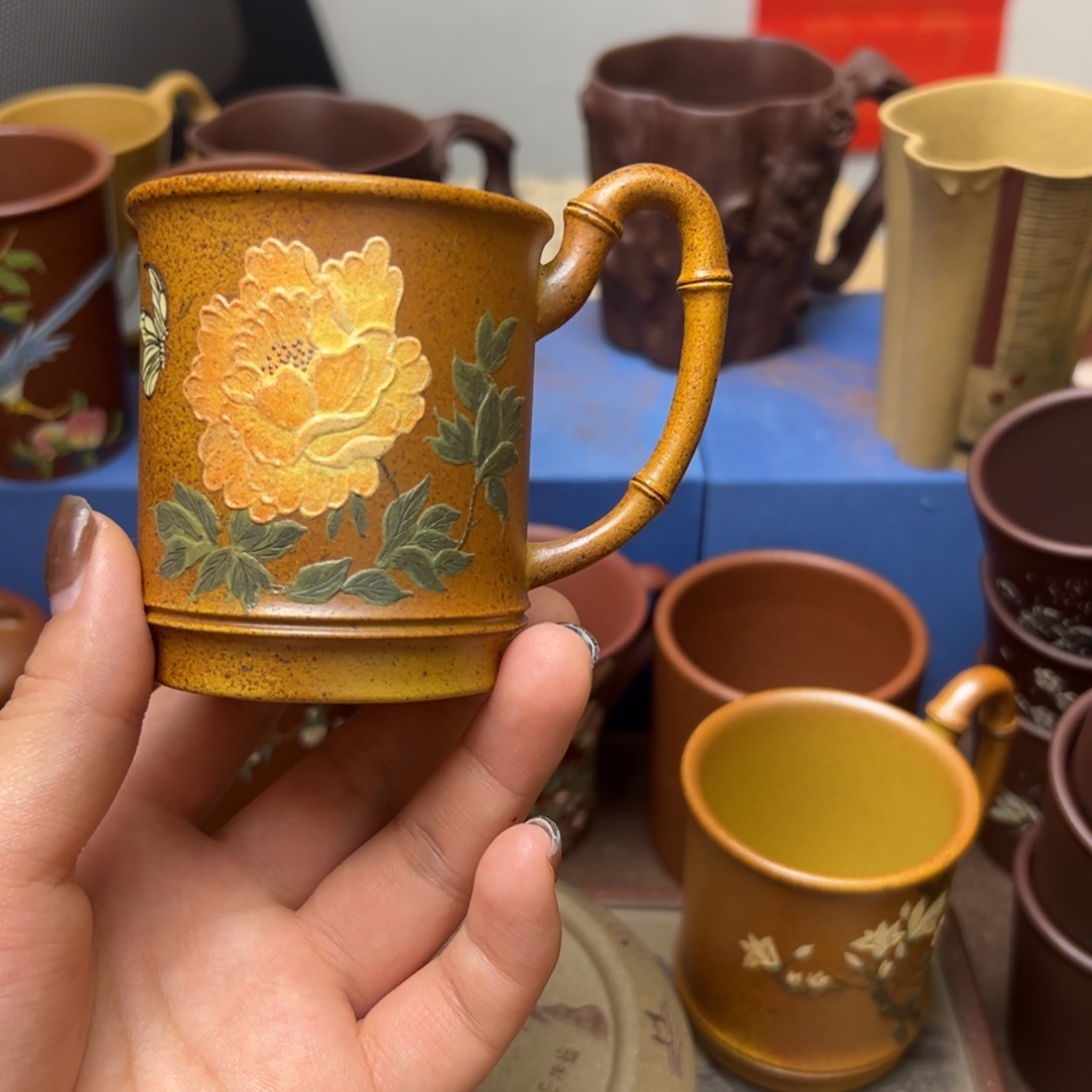 紫砂茶案紫砂主人杯120c c