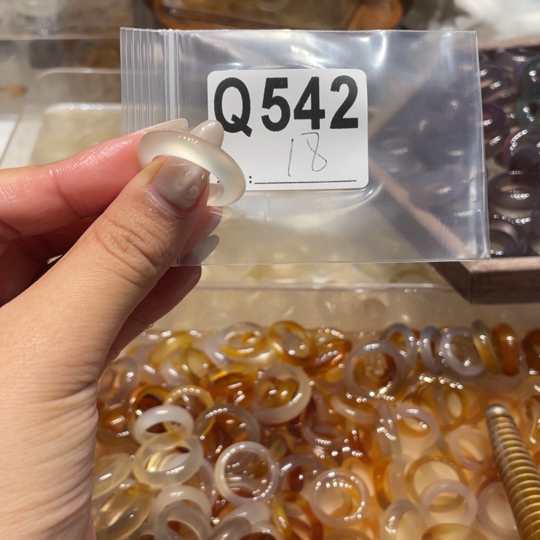 玛瑙/玉髓未镶嵌戒指542