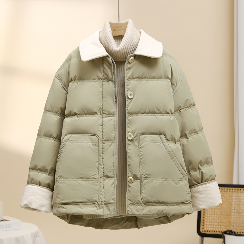 外套短款宽松加厚保暖韩版冬季洋气时尚休闲百搭秋冬冬装女装女士