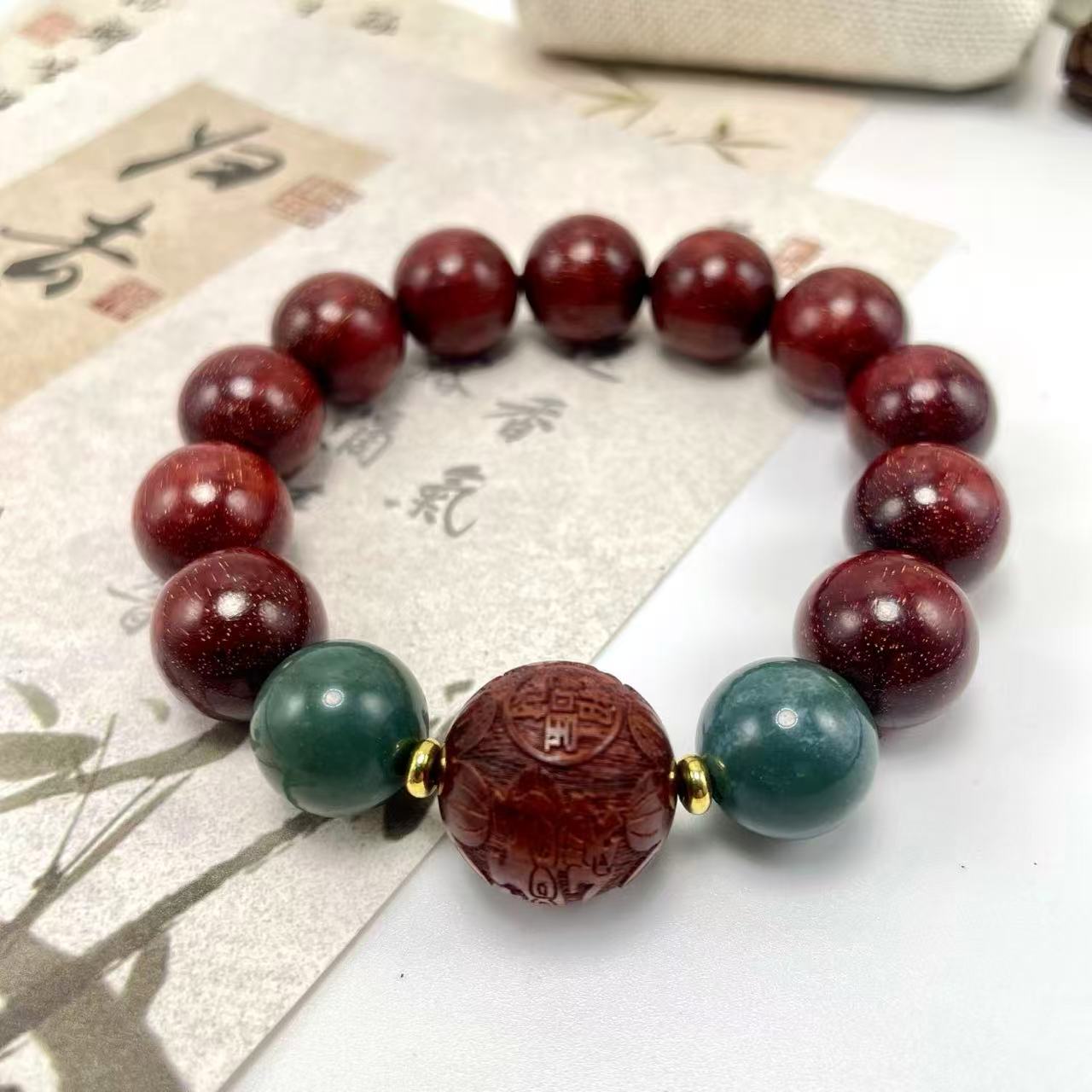 K-205 招财进宝满星紫檀