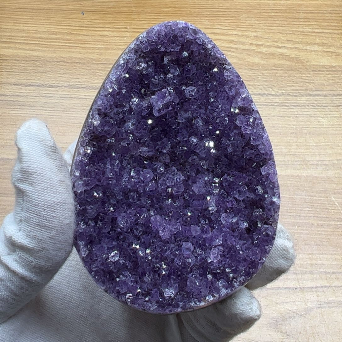 水晶紫色龙蛋62未镶嵌