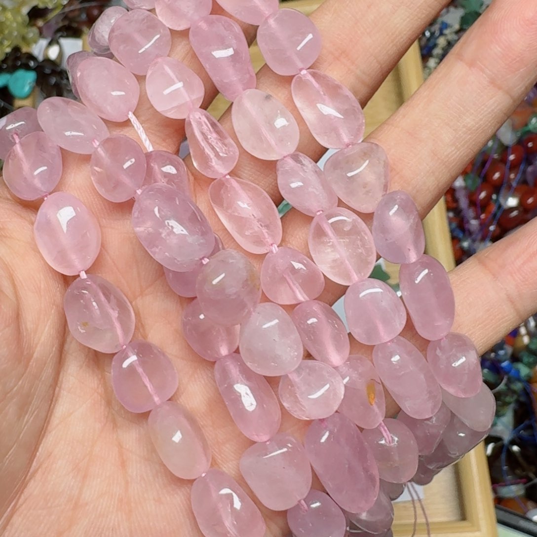 玛瑙/玉髓合金珠宝半成品紫马粉随型一条