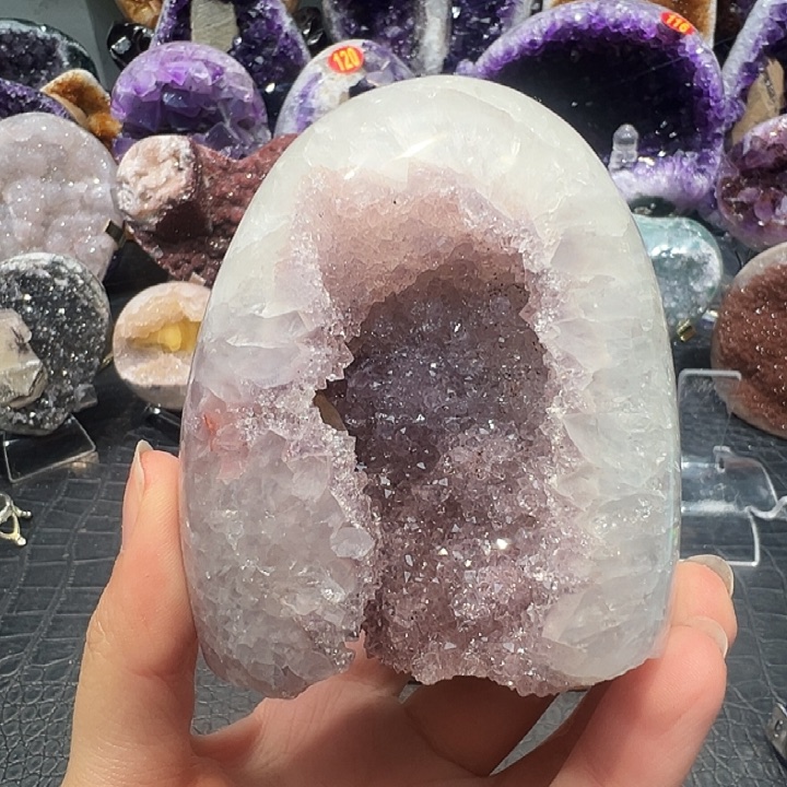 紫晶珠宝半成品未镶嵌