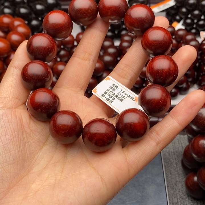 冰***子小叶紫檀手串/手链1.8原汁原味顶泥龙鳞