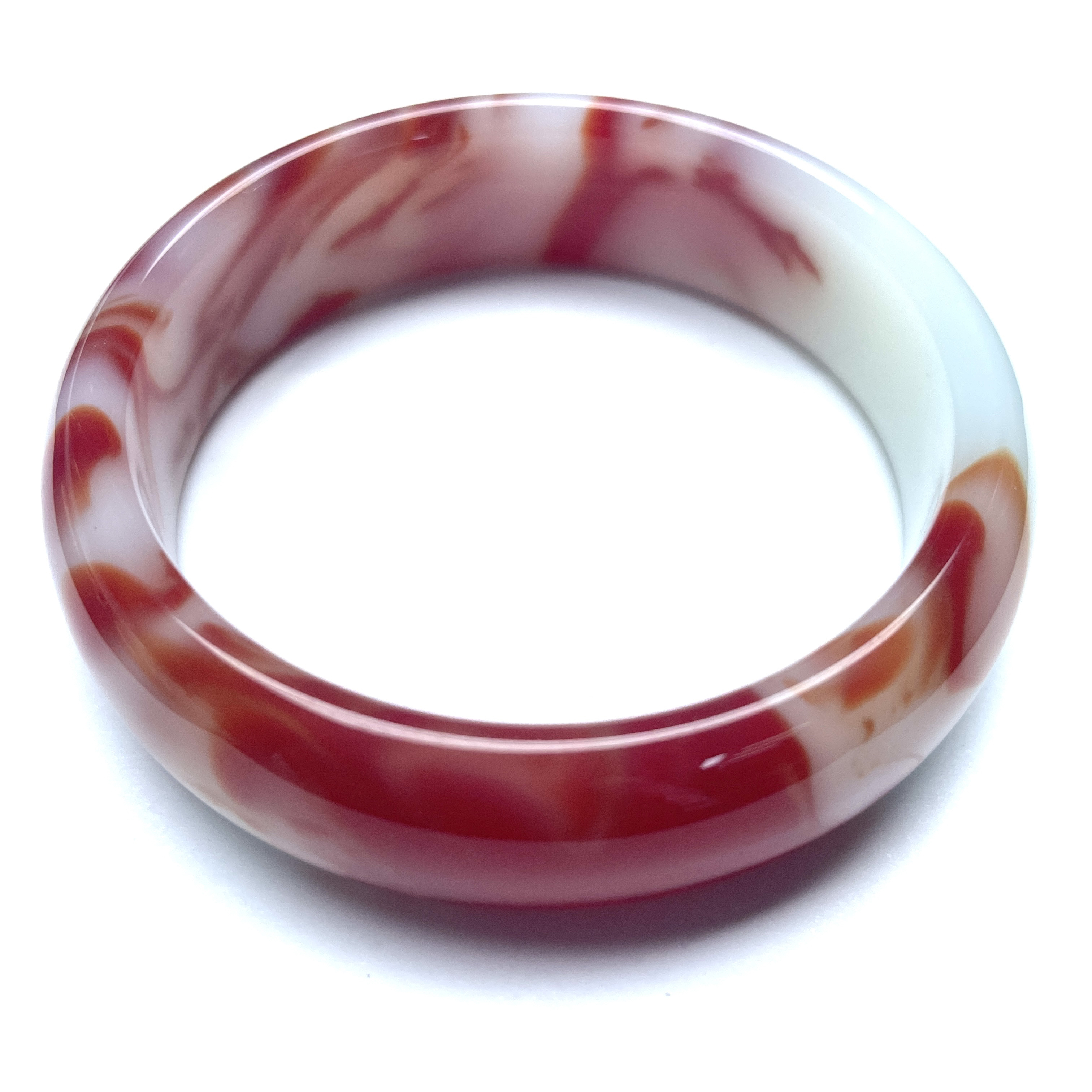 A240号鸡血色正圈手镯