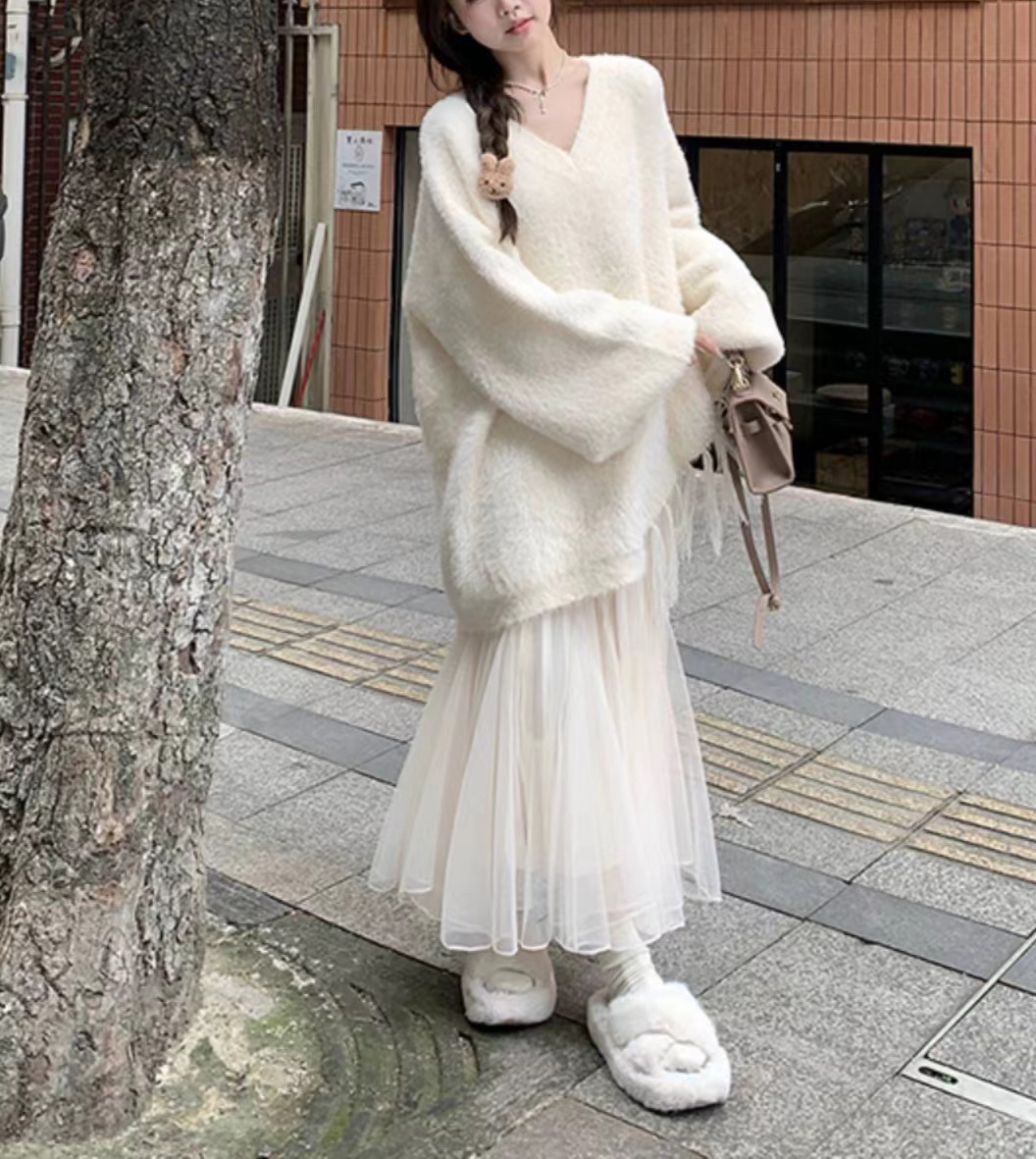 12-23「01#-30#」韩系简约毛衣外套女百搭极简风上衣