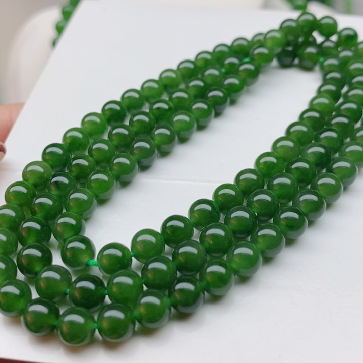 和田玉（碧玉）未镶嵌颈饰6m