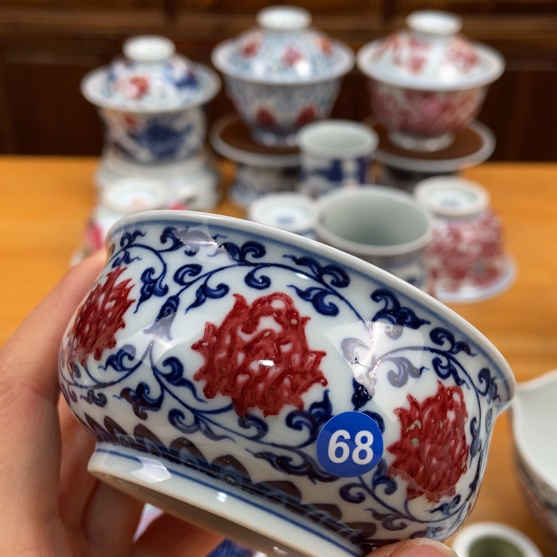 手绘现代茶具非古董