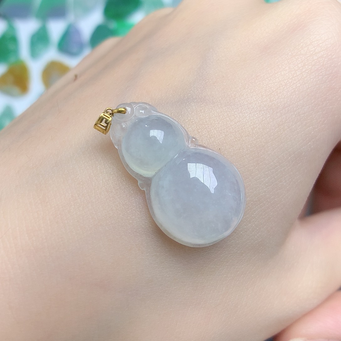 翡翠颈饰18K金镶嵌888888898888