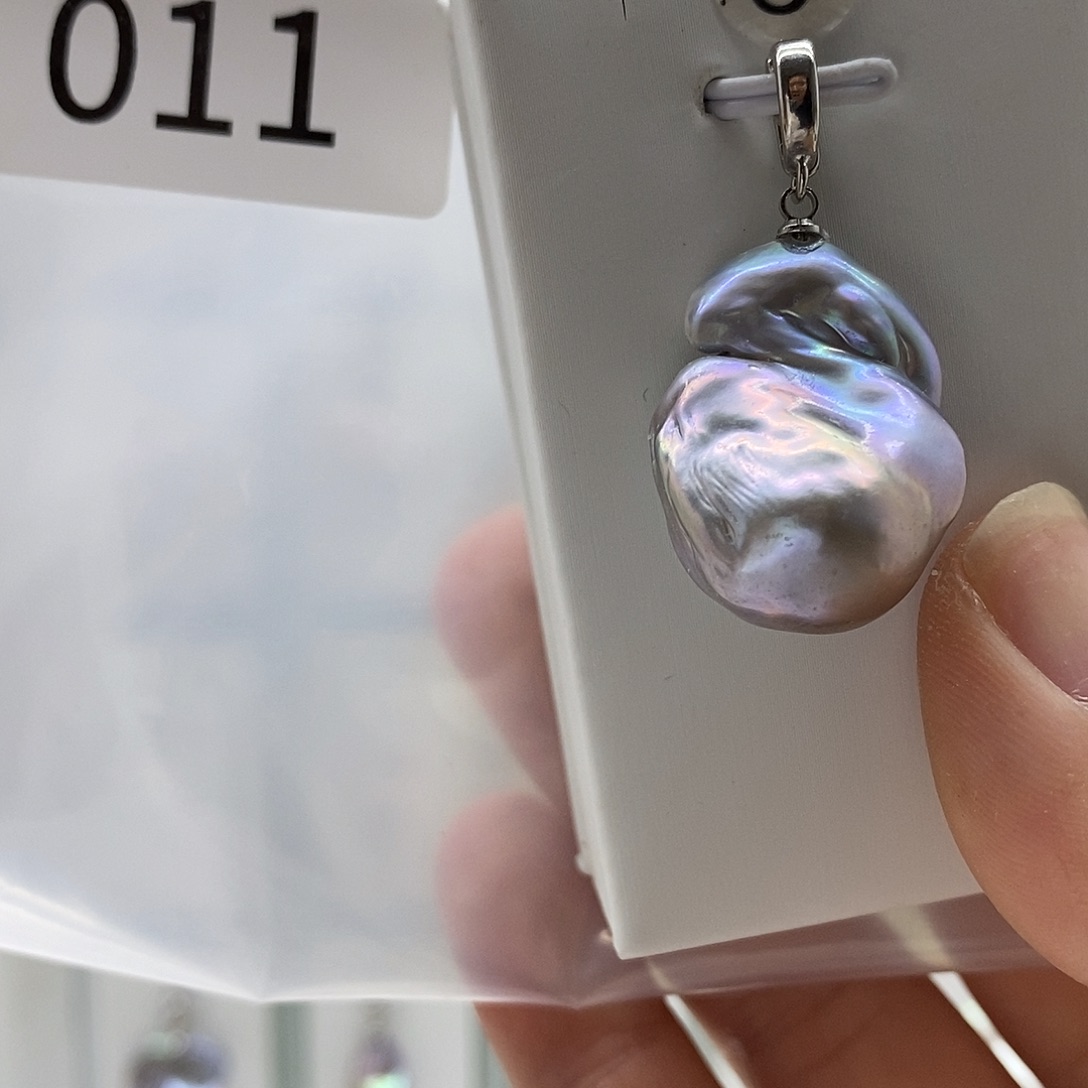 颈饰合金淡水珍珠