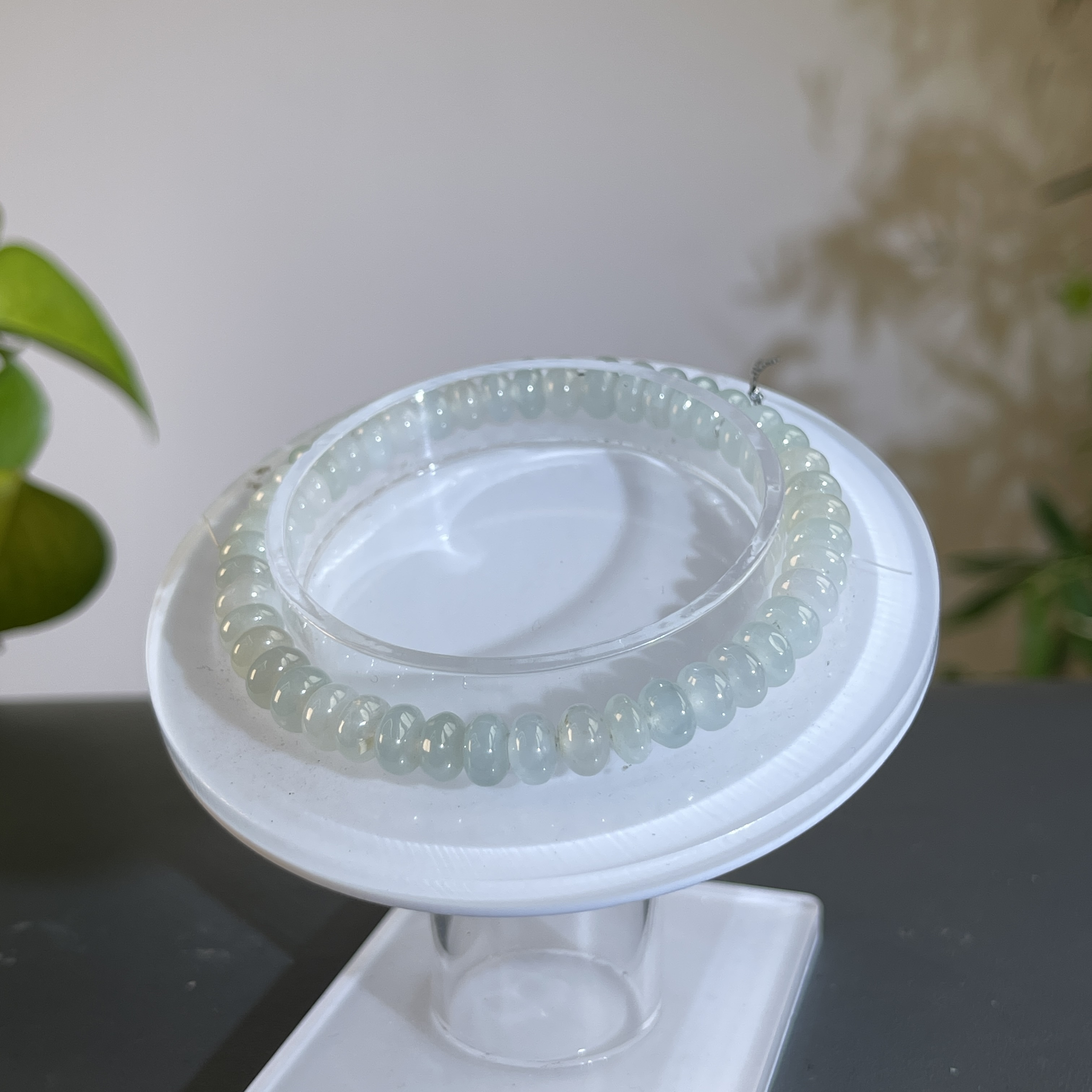 JTW26-08  天然缅甸A货翡翠  翡翠手串