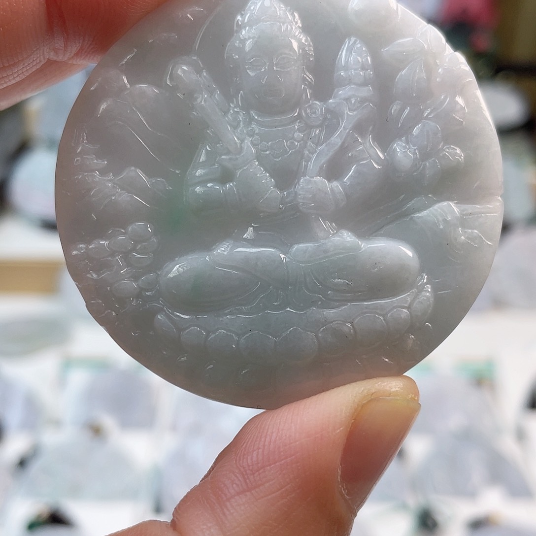 翡翠颈饰未镶嵌0924挂件