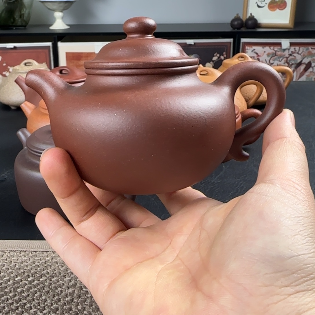 茶壶紫砂微瑕莲子