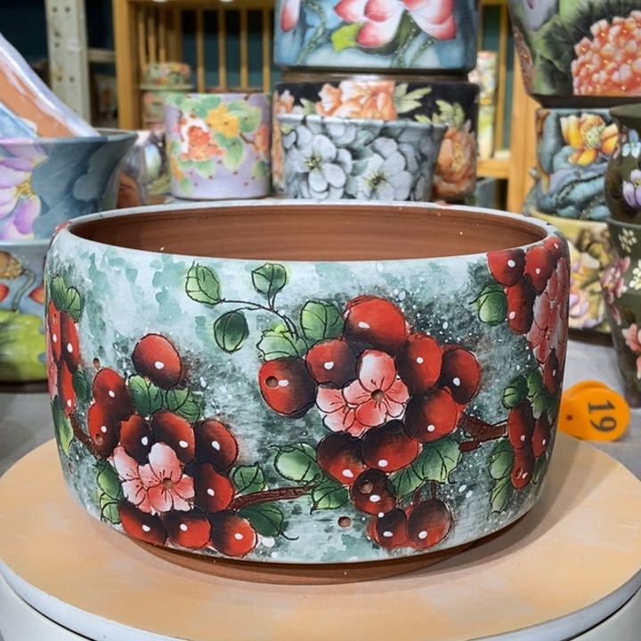 红陶景德镇艺术手绘作品