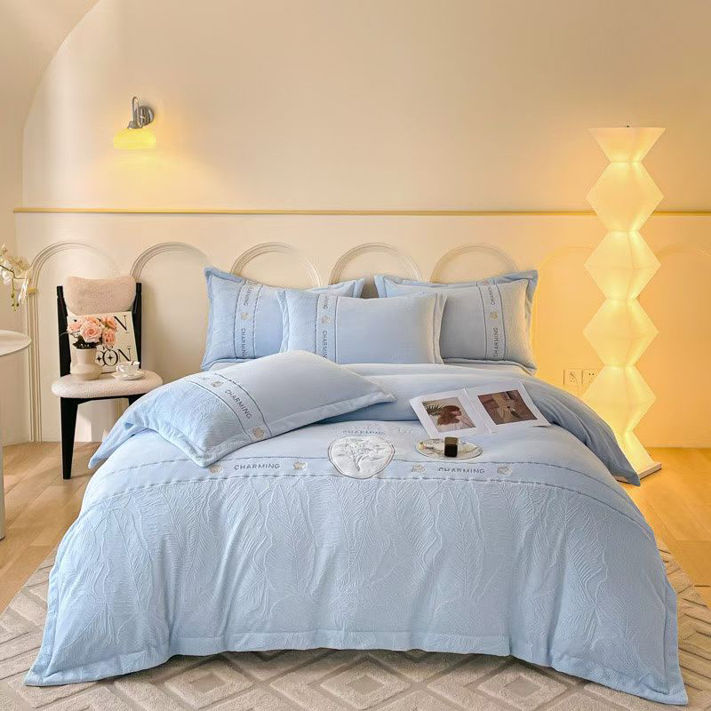 牛奶绒加厚四件套