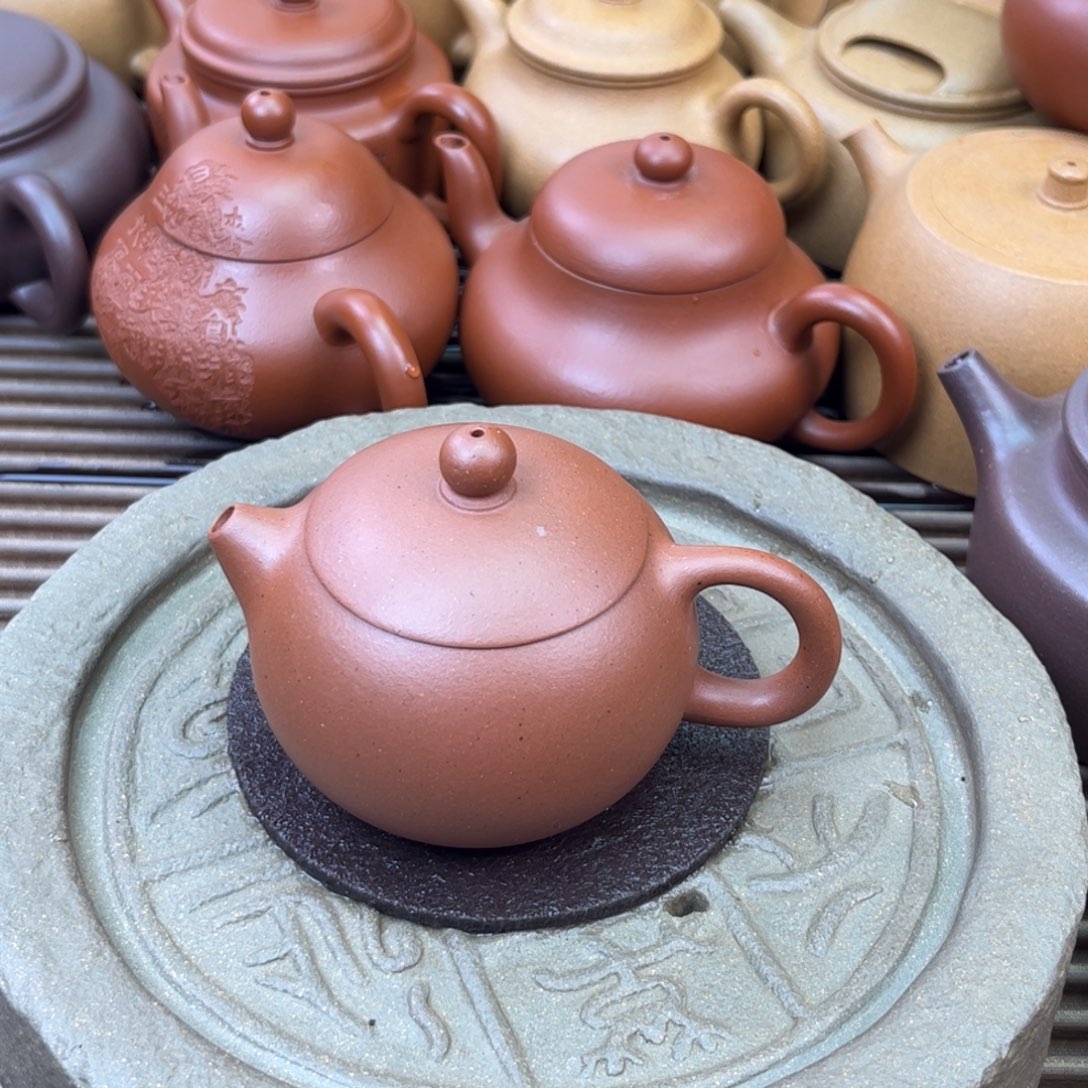 紫砂茶壶宝山红泥 西施80c