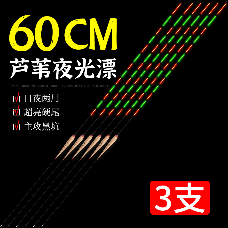 60公分超长芦苇电子夜光漂高灵敏日夜两用黑坑鲤鱼专用翘嘴行程漂