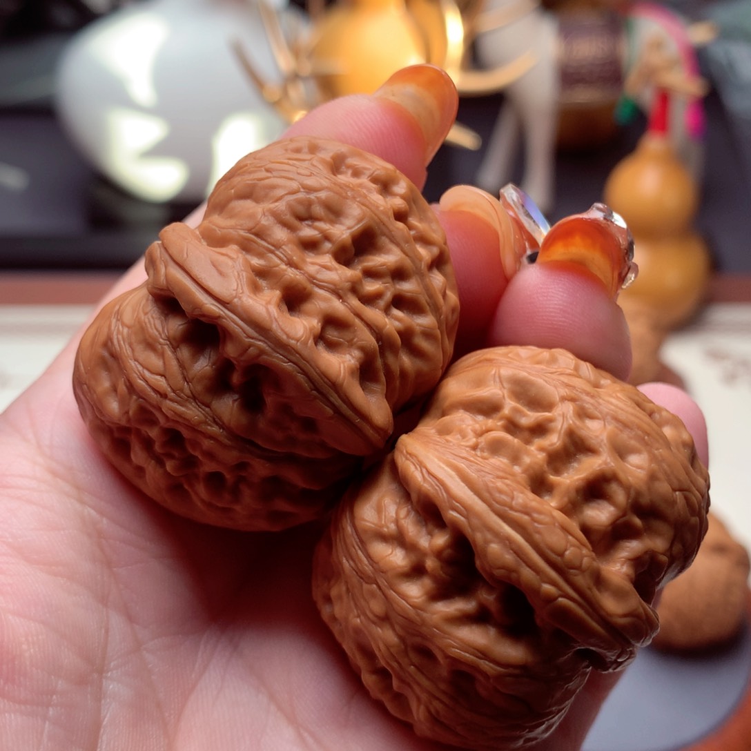 文玩核桃把件平谷元宝胖金锭子  1号