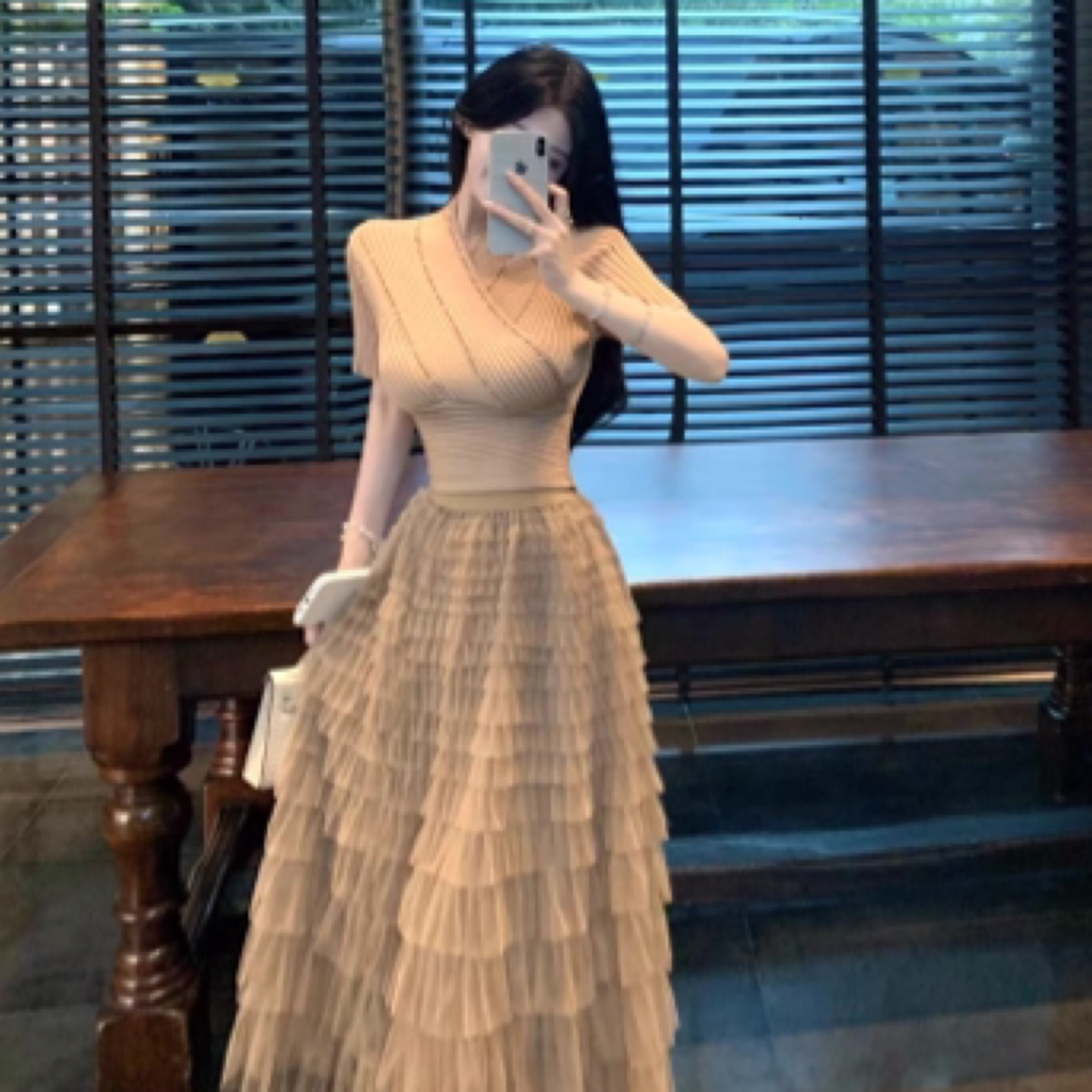 可妮家女装 纯欲辣妹上衣气质显瘦套装连衣裙（备注编码)