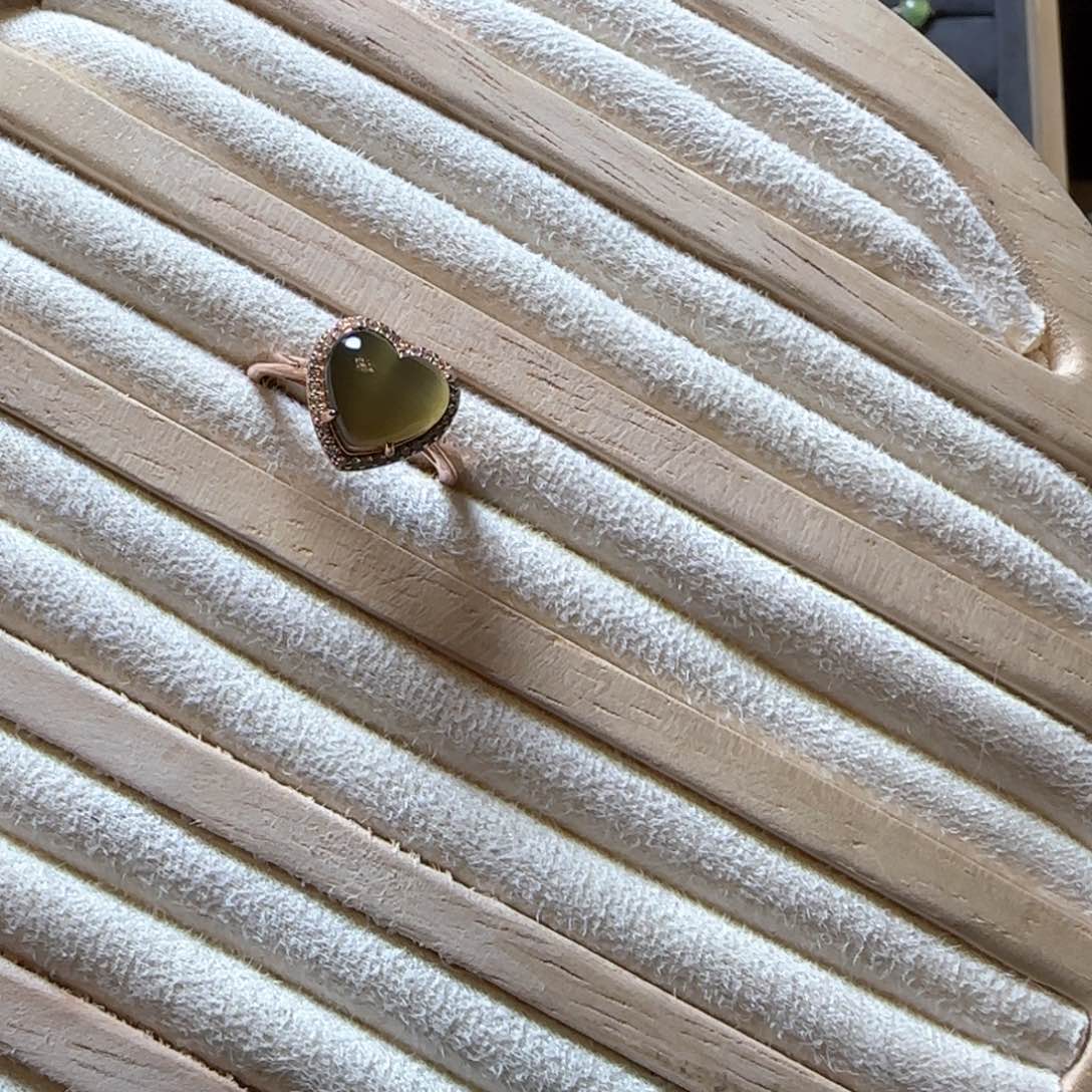 和田玉（糖玉）戒指银S925镶嵌