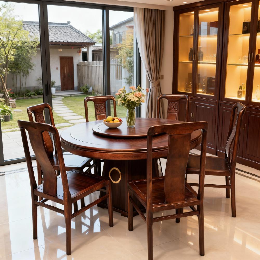 2.专属老板   全实木餐桌