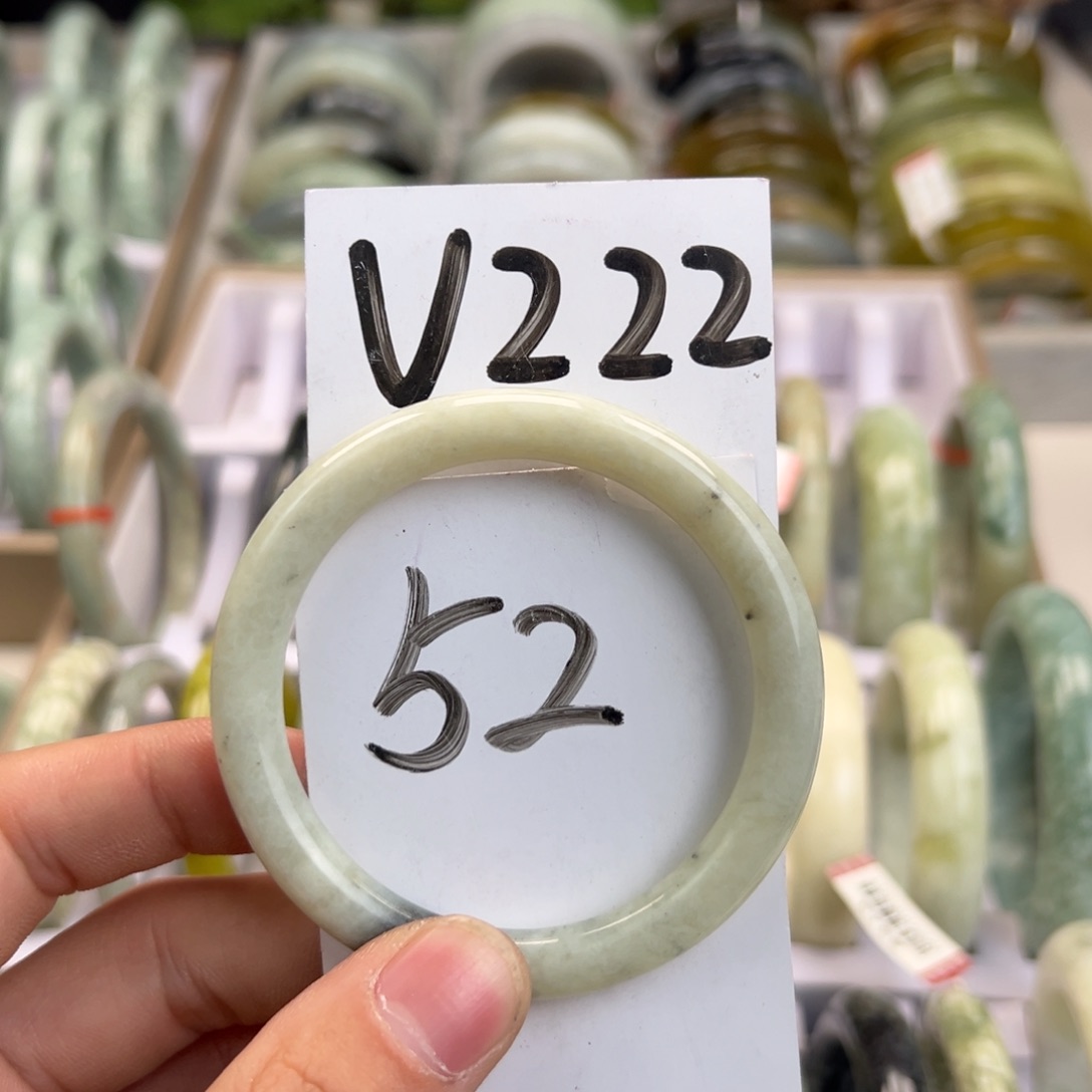 岫玉手镯未镶嵌天然岫玉微瑕