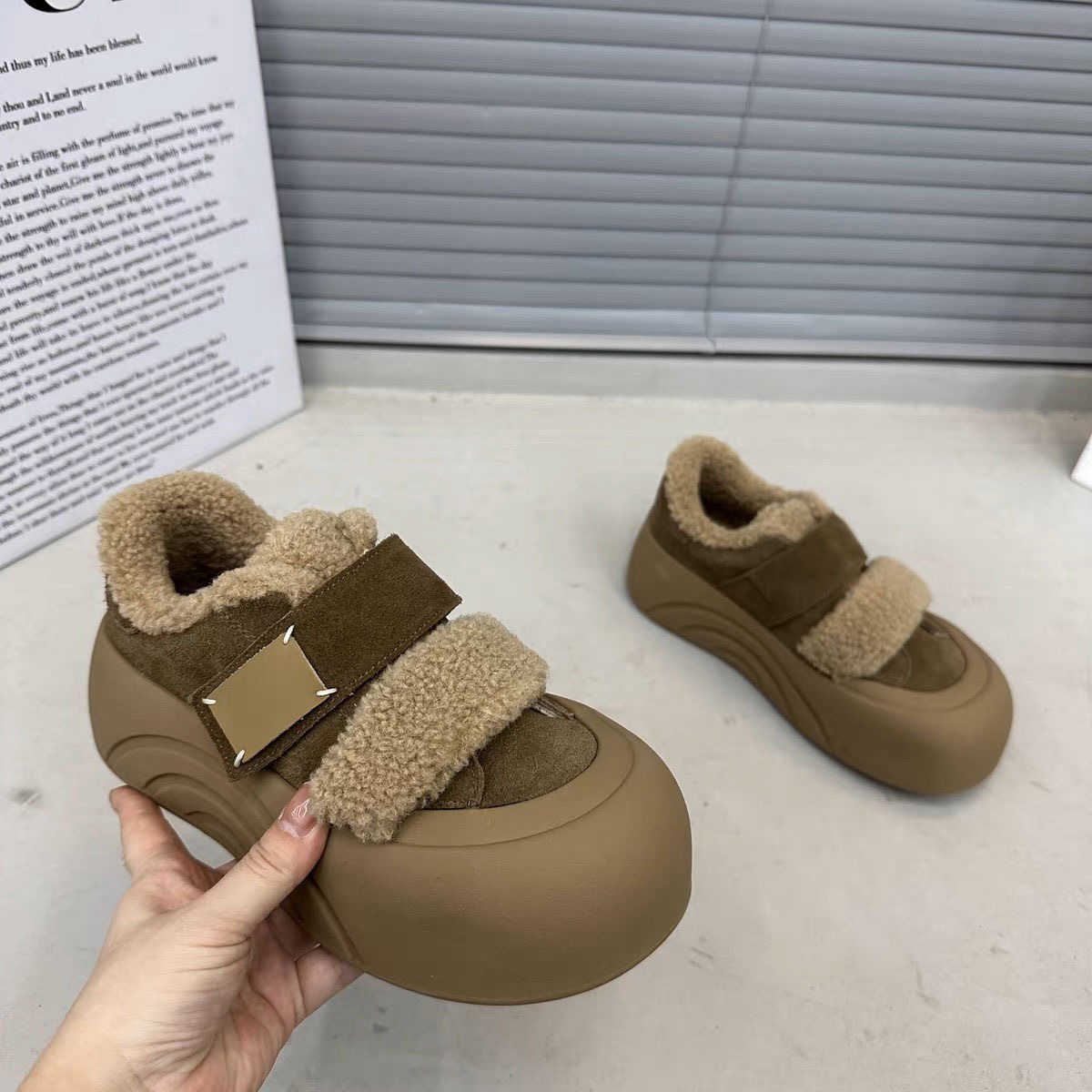 【新光夫妇专属】厚底面包鞋女秋冬高帮休闲百搭保暖加绒520 